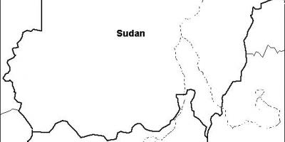 Žemėlapis Sudano tuščias